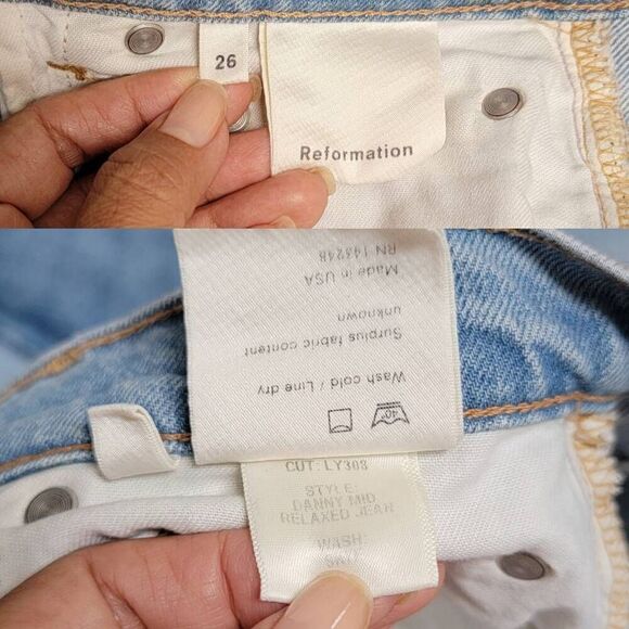 Reformation Danny Relaxed Jeans 26 - Picture 10 of 10
